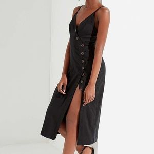 Black midi dress
